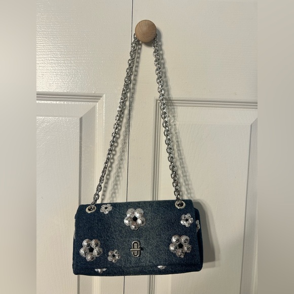 Marc Jacobs Handbags - Marc Jacobs Mini Dual Sequin Daisy Denim Top Handle Bag